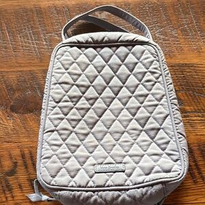 Vera Bradley Light Gray Quilted lunchbox